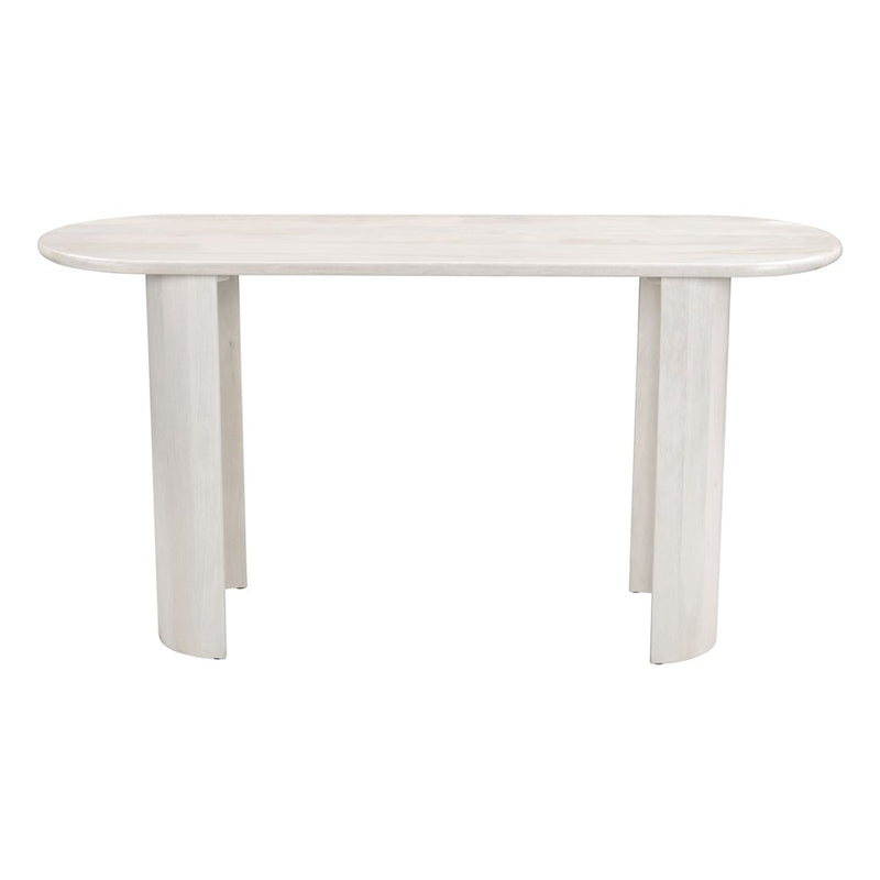 Zuo Modern Risan Console Table, Whitewashed