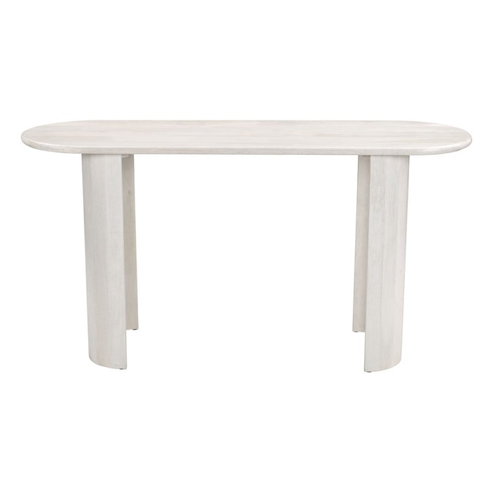 Zuo Modern Risan Console Table, Whitewashed