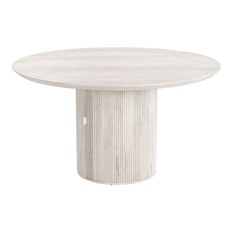 Zuo Modern Izola Dining Table, Whitewashed
