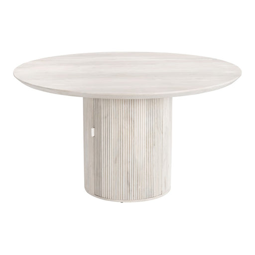 Zuo Modern Izola Dining Table, Whitewashed