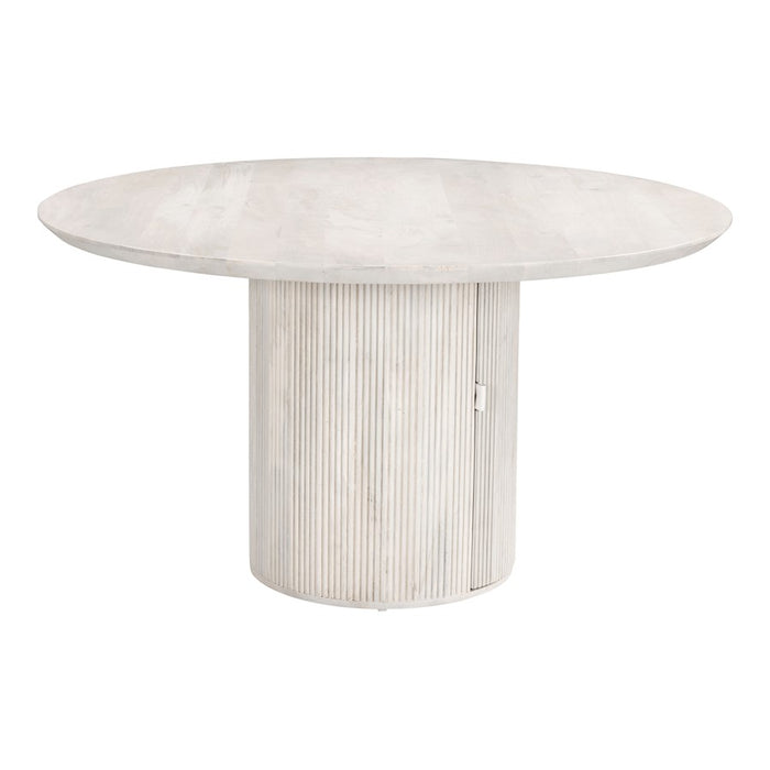 Zuo Modern Izola Dining Table, Whitewashed