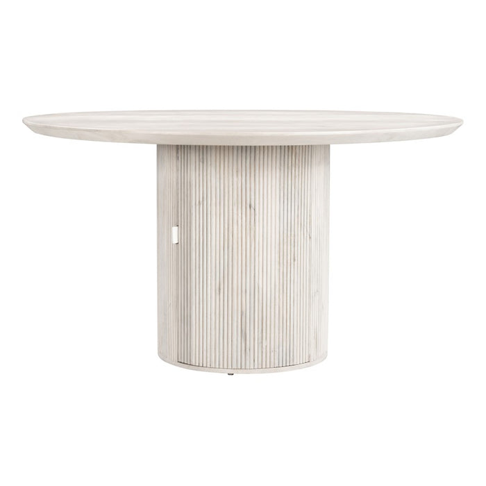 Zuo Modern Izola Dining Table, Whitewashed