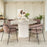 Zuo Modern Izola Dining Table, Whitewashed