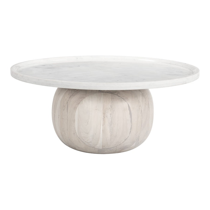 Zuo Modern Savona Coffee Table, White/Whitewashed - 109858
