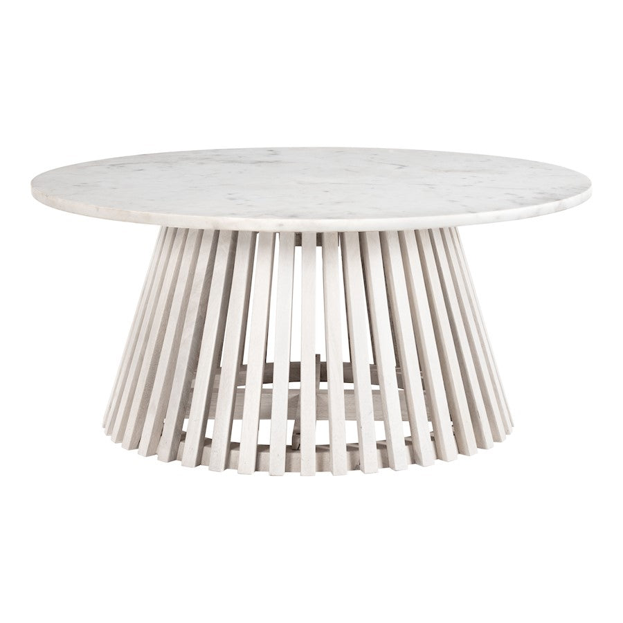 Zuo Modern Mazara Coffee Table, White/Whitewashed - 109861