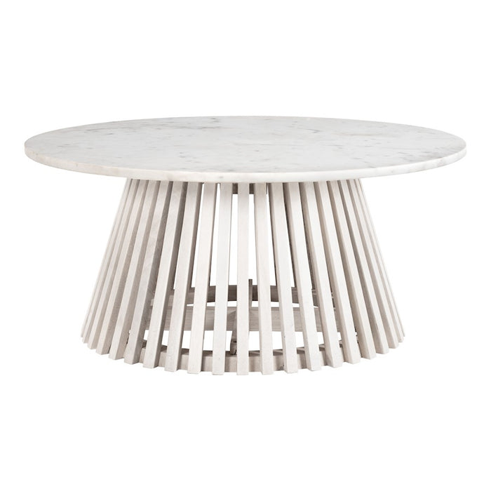 Zuo Modern Mazara Coffee Table, White/Whitewashed