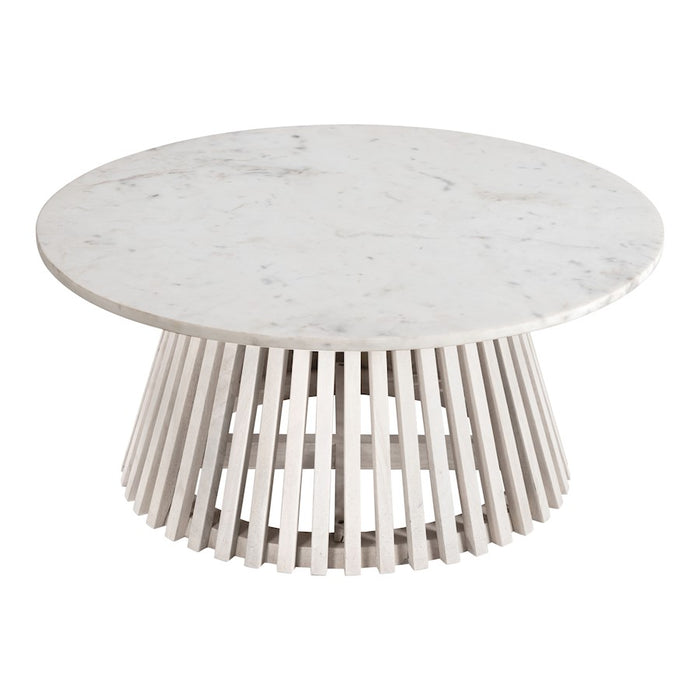 Zuo Modern Mazara Coffee Table, White/Whitewashed