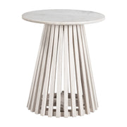Zuo Modern Mazara Side Table, White/Whitewashed - 109862