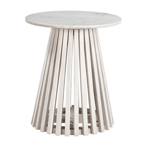 Zuo Modern Mazara Side Table, White/Whitewashed - 109862