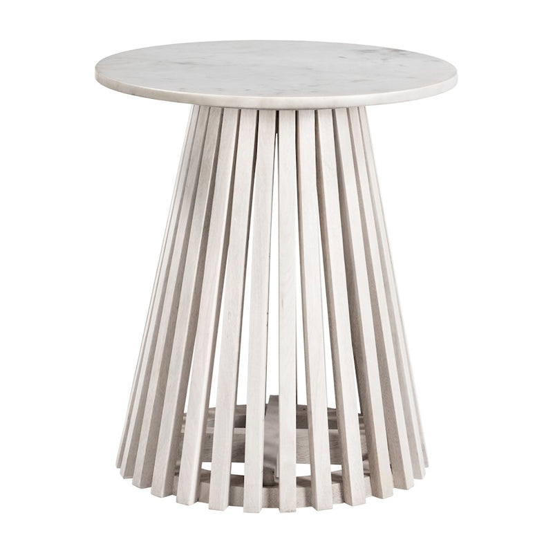 Zuo Modern Mazara Side Table, White/Whitewashed