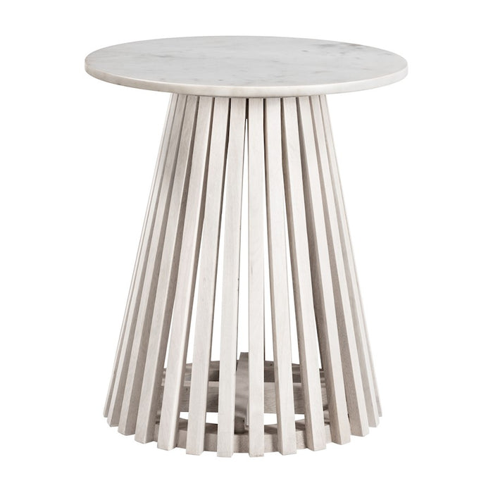 Zuo Modern Mazara Side Table, White/Whitewashed