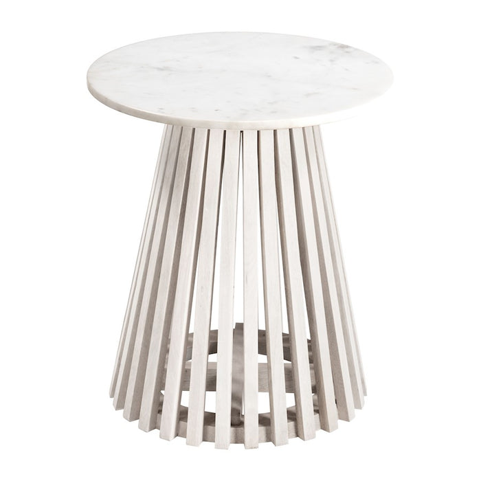 Zuo Modern Mazara Side Table, White/Whitewashed