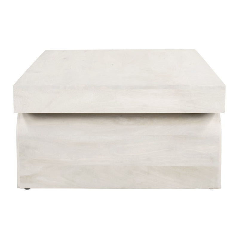 Zuo Modern Kiel Coffee Table, Whitewashed