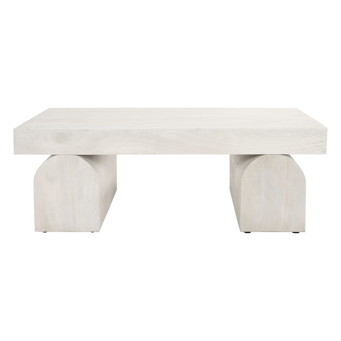 Zuo Modern Kiel Coffee Table, Whitewashed