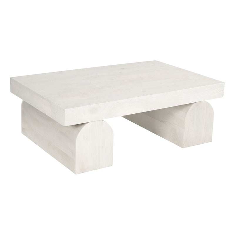 Zuo Modern Kiel Coffee Table, Whitewashed