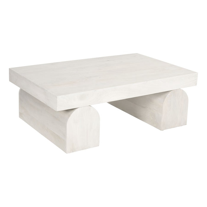 Zuo Modern Kiel Coffee Table, Whitewashed