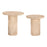 Zuo Modern Fenith Accent Table, Set of 2, Natural - 109869