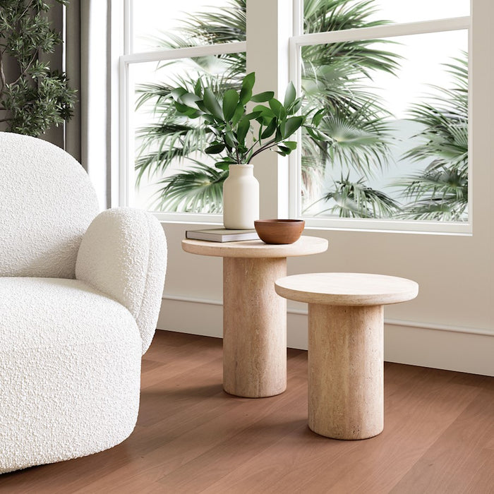 Zuo Modern Fenith Accent Table, Set of 2, Natural