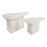Zuo Modern Navidic Coffee Table, Set of 2, Whitewashed