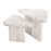 Zuo Modern Navidic Coffee Table, Set of 2, Whitewashed