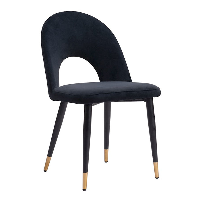 Zuo Modern Menlo Dining Chair Set of 2, Black