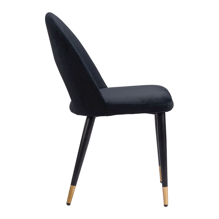 Zuo Modern Menlo Dining Chair Set of 2, Black