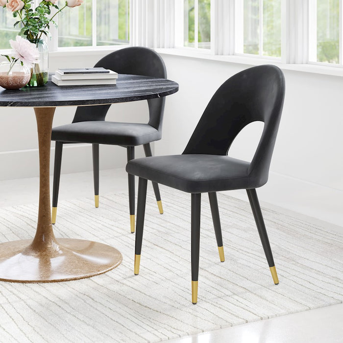 Zuo Modern Menlo Dining Chair Set of 2, Black