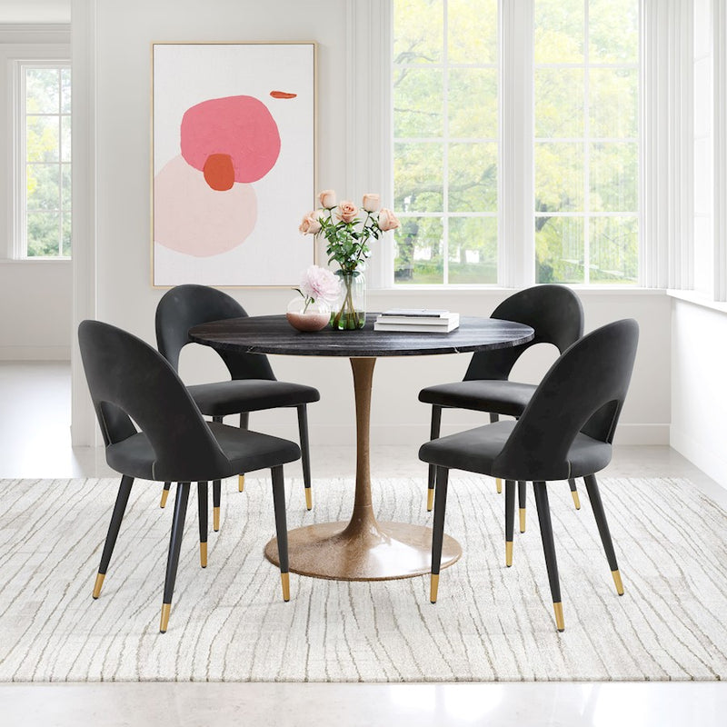 Zuo Modern Menlo Dining Chair Set of 2, Black