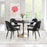 Zuo Modern Menlo Dining Chair Set of 2, Black