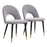Zuo Modern Menlo Dining Chair Set of 2, Gray - 109874
