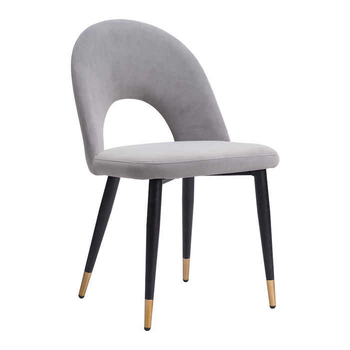 Zuo Modern Menlo Dining Chair Set of 2, Gray
