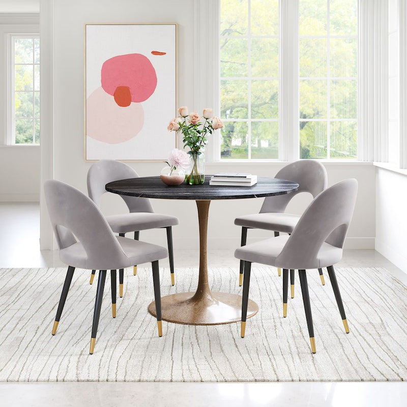 Zuo Modern Menlo Dining Chair Set of 2, Gray