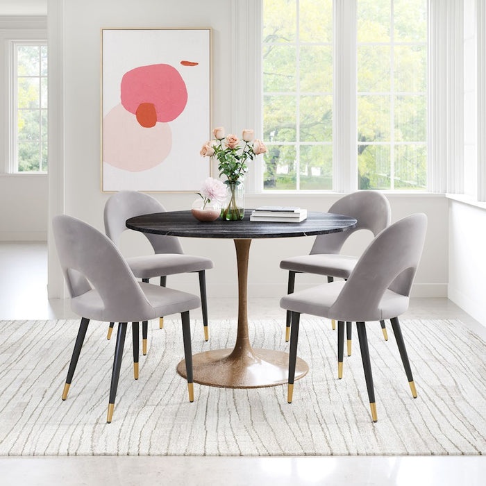 Zuo Modern Menlo Dining Chair Set of 2, Gray