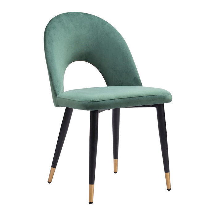 Zuo Modern Menlo Dining Chair Set of 2, Green