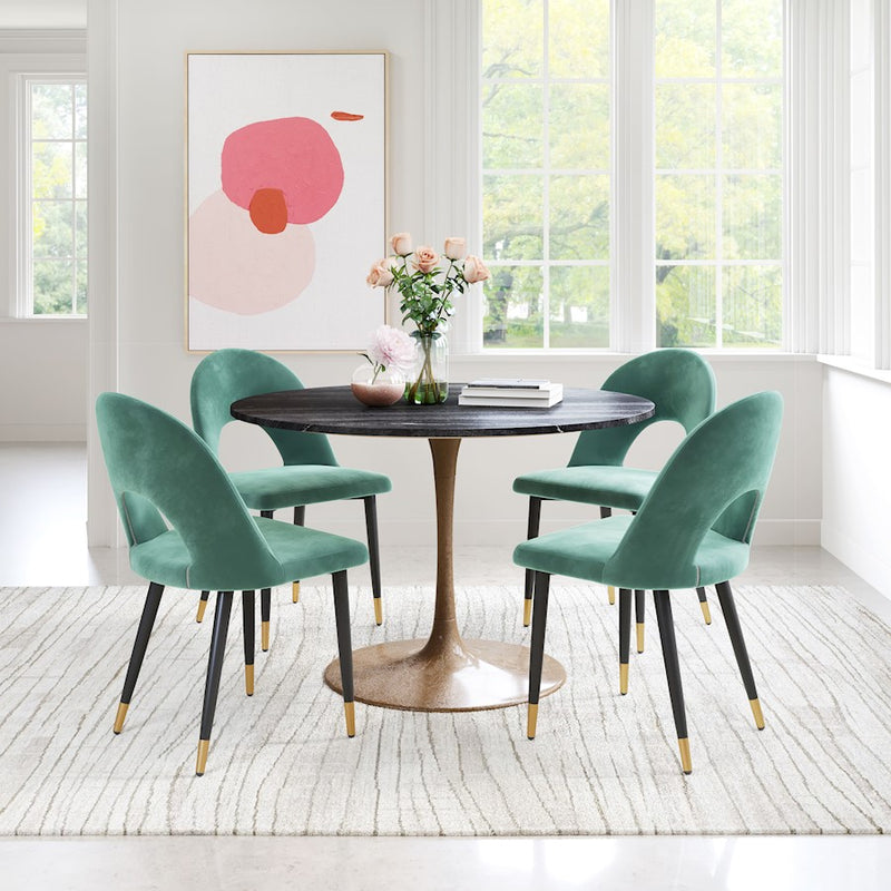 Zuo Modern Menlo Dining Chair Set of 2, Green