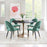 Zuo Modern Menlo Dining Chair Set of 2, Green