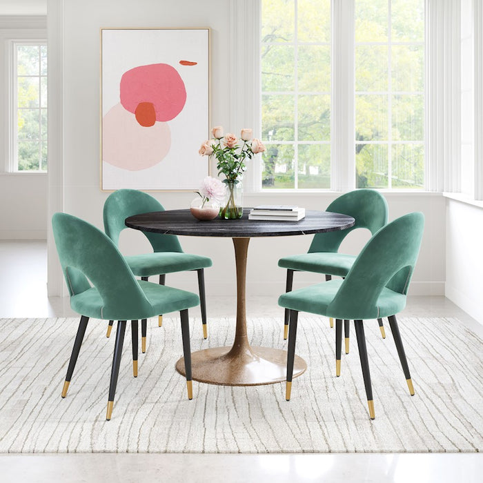 Zuo Modern Menlo Dining Chair Set of 2, Green