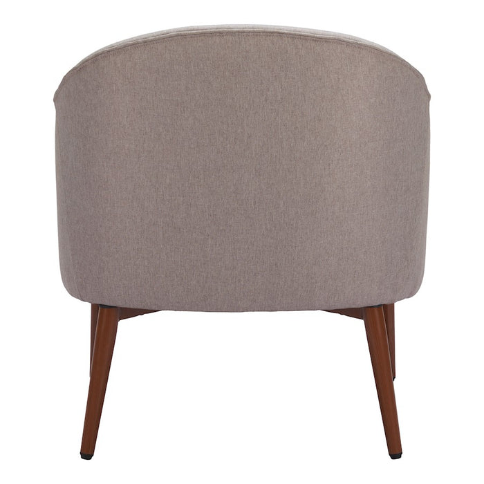 Zuo Modern Carter Accent Chair, Gray