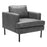 Zuo Modern Decade Armchair, Vintage Gray - 109903