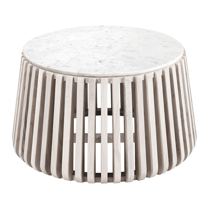 Zuo Modern Cyprus Coffee Table, White/Whitewashed