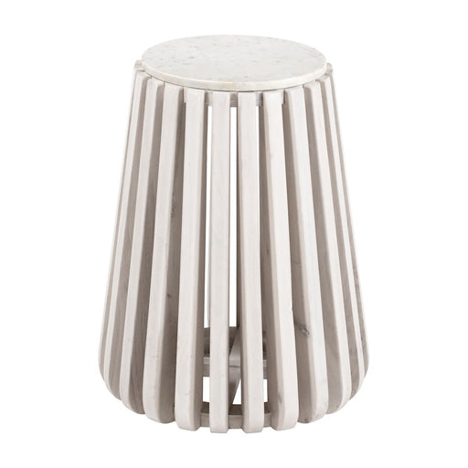 Zuo Modern Cyprus Side Table, White/Whitewashed