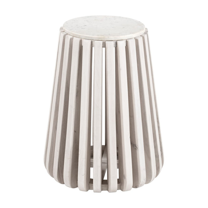 Zuo Modern Cyprus Side Table, White/Whitewashed