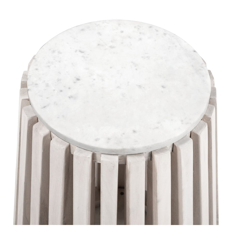 Zuo Modern Cyprus Side Table, White/Whitewashed