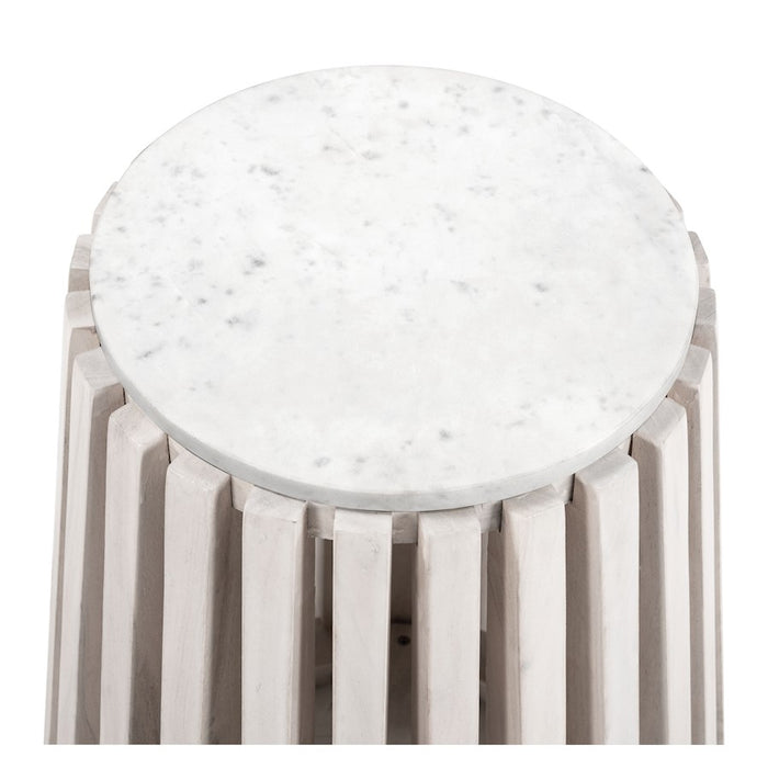 Zuo Modern Cyprus Side Table, White/Whitewashed