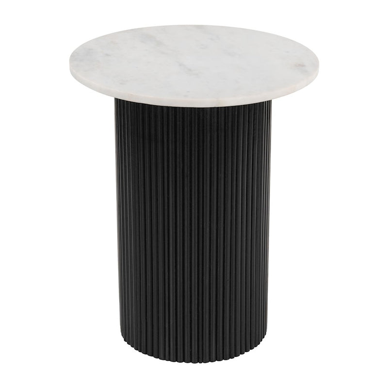 Zuo Modern Izola Side Table, White/Black