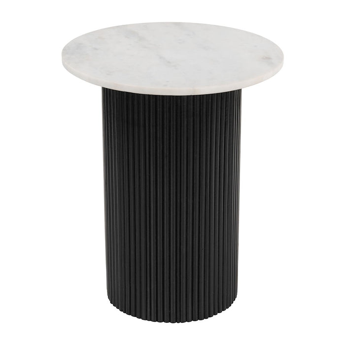 Zuo Modern Izola Side Table, White/Black
