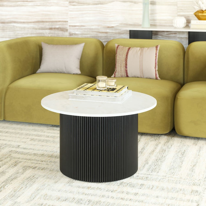 Zuo Modern Izola Coffee Table, White/Black