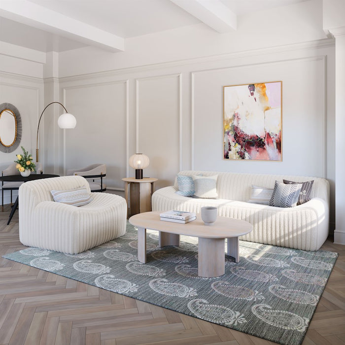 Zuo Modern Risan Coffee Table, Whitewashed