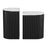 Zuo Modern Ormara Side Table, Set of 2, White/Black