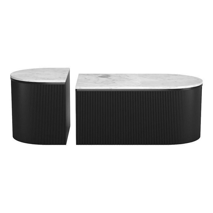 Zuo Modern Ormara Coffee Table, Set of 2, White/Black